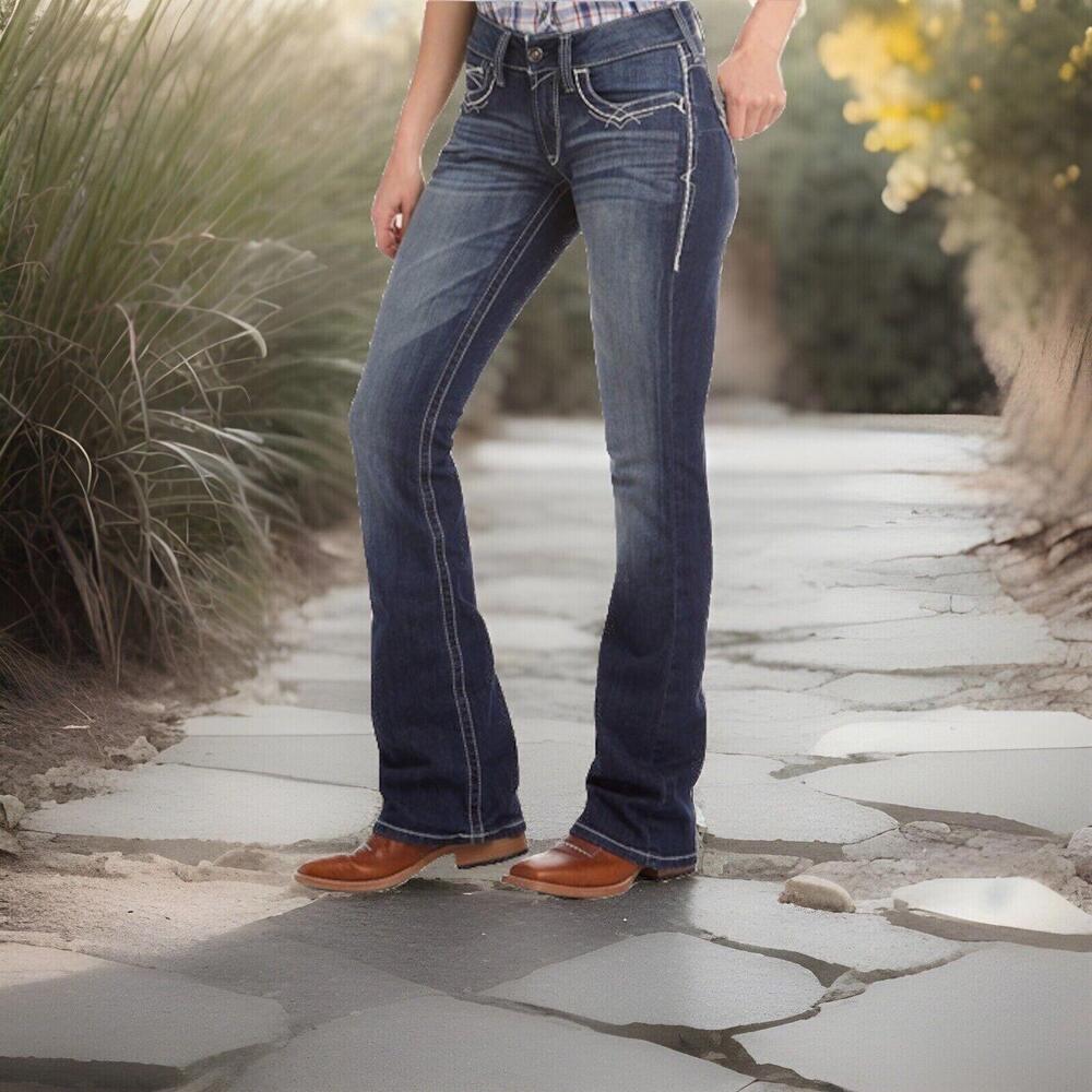 NWT Ariat® Ladies R.E.A.L Mid Rise Bootcut Jeans 10017510 30R
